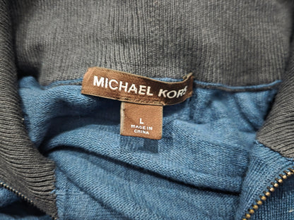 Sueter Cierre Corto Michael Kors Grande L Azul (Usado)