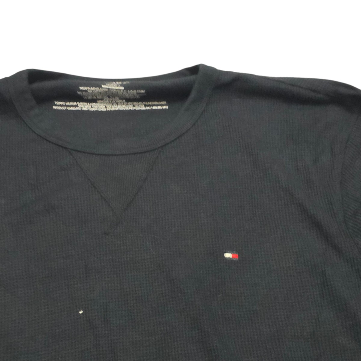 Playera Manga Larga Tommy Hilfiger Grande L Azul (Usado)