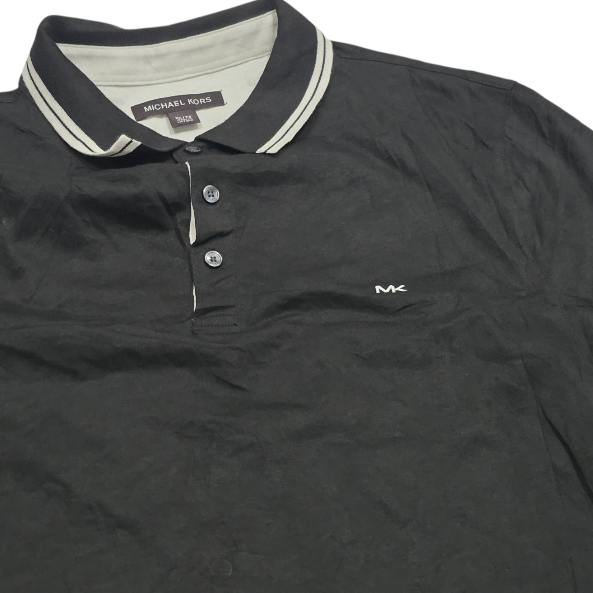 Playera Polo Michael Kors Grande L Negro (Usado)