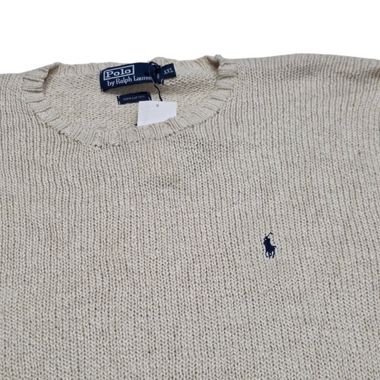 Sueter Ralph Lauren  2XL pony azul cuello redondo (NUEVO)