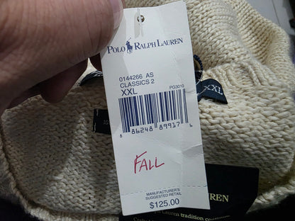 Sueter Ralph Lauren  2XL pony azul cuello redondo (NUEVO)