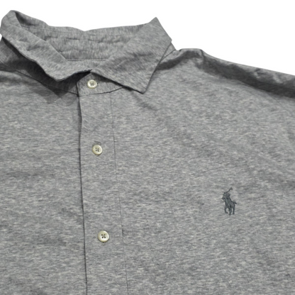 Camisa Ralph Lauren 2XL Knit Dress Shirt Gris pony Gris