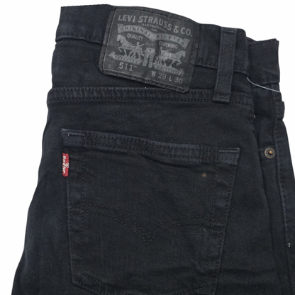 Pantalon Levis 511 29x30 Slimfit Negro (Usado)