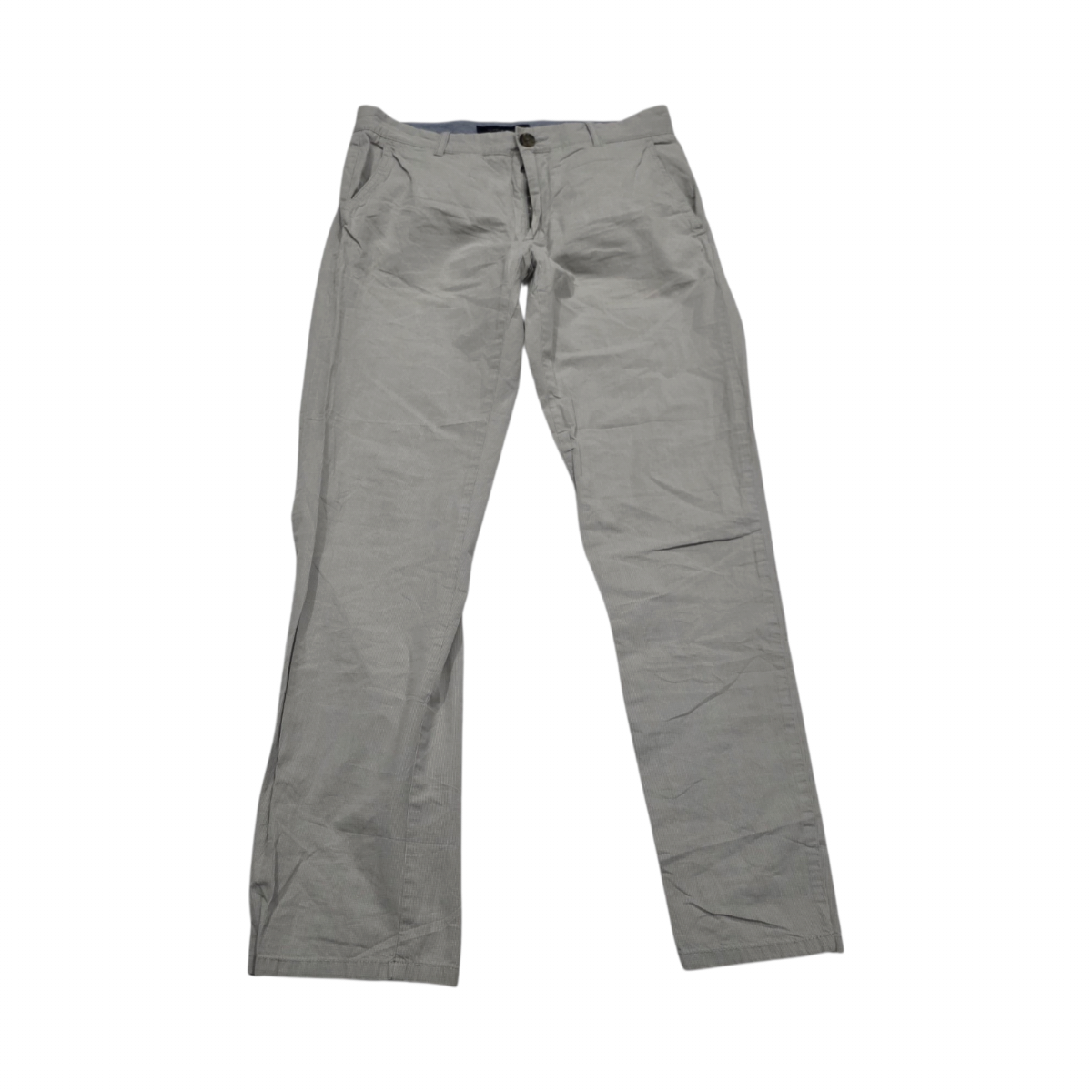 Pantalon Custom Fit Tommy Hilfiger 30x32 Gris (Usado)