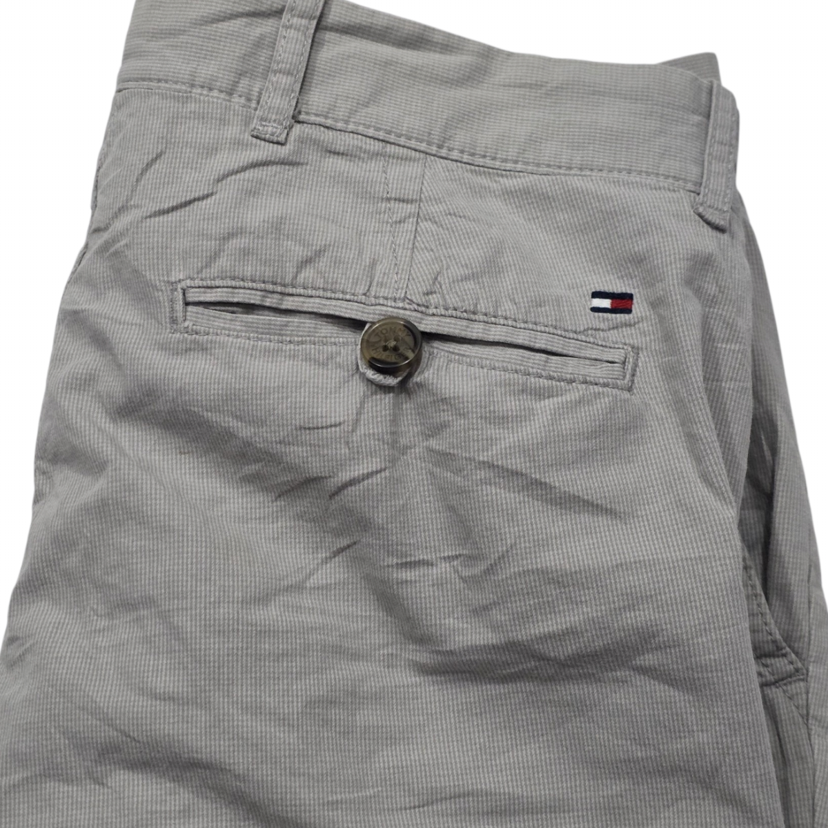 Pantalon Custom Fit Tommy Hilfiger 30x32 Gris (Usado)