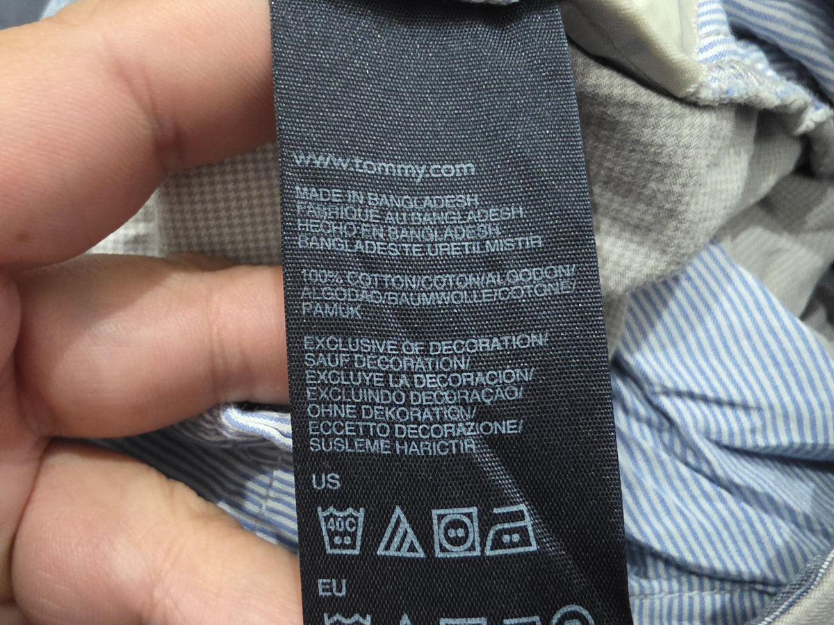 Pantalon Custom Fit Tommy Hilfiger 30x32 Gris (Usado)
