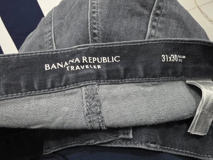 Pantalon Slim Fit Banana Republic 31x30 Azul Oscuro (Usado)