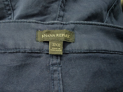 Pantalon Recto Banana Republic 32x32 Azul (Usado)