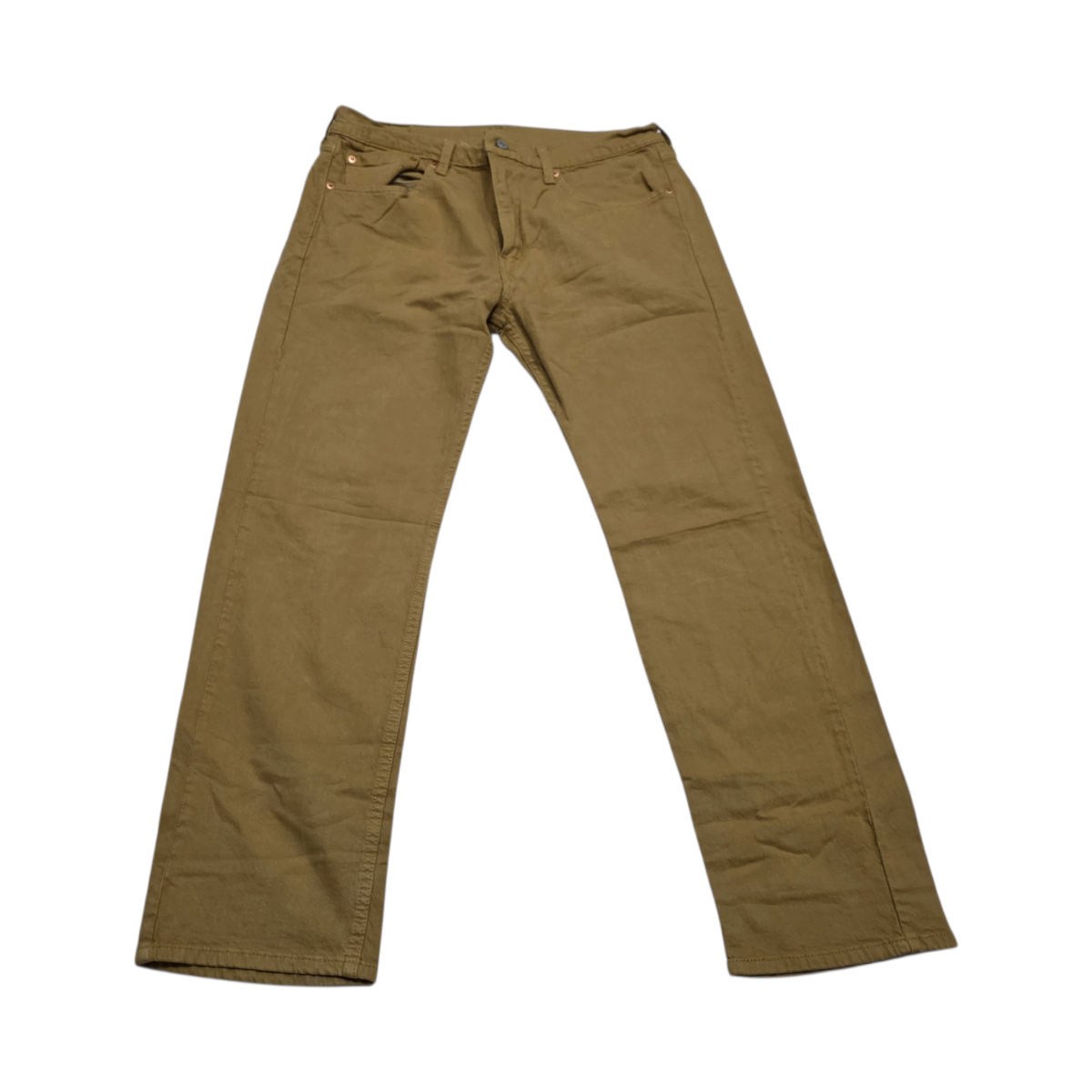 Pantalon Recto Levis 505 33x30 Mostaza (Usado)