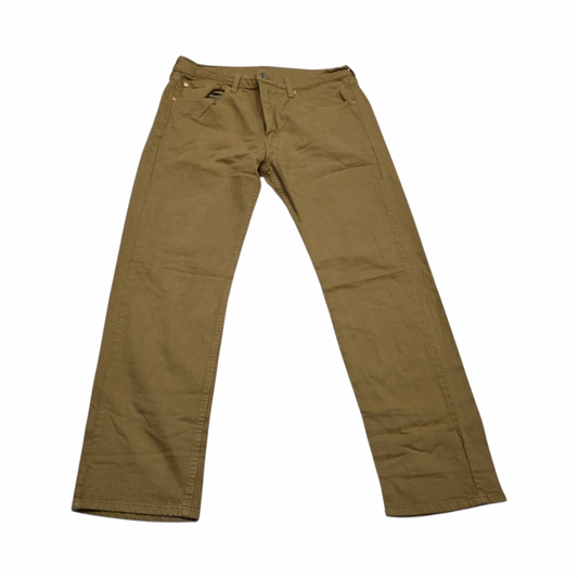 Pantalon Recto Levis 505 33x30 Mostaza (Usado)