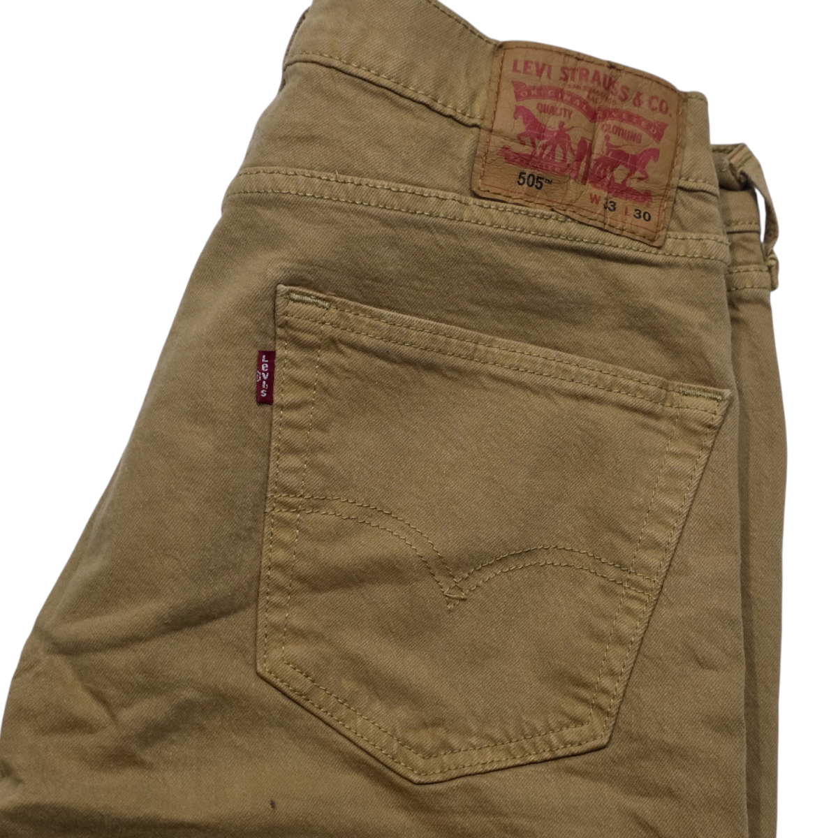 Pantalon Recto Levis 505 33x30 Mostaza (Usado)