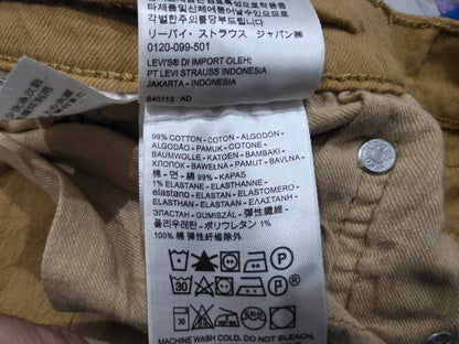 Pantalon Recto Levis 505 33x30 Mostaza (Usado)