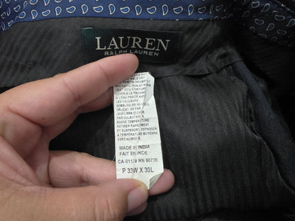 Pantalon De Vestor Recto Ralph Lauren 33x30 Gris (Usado)