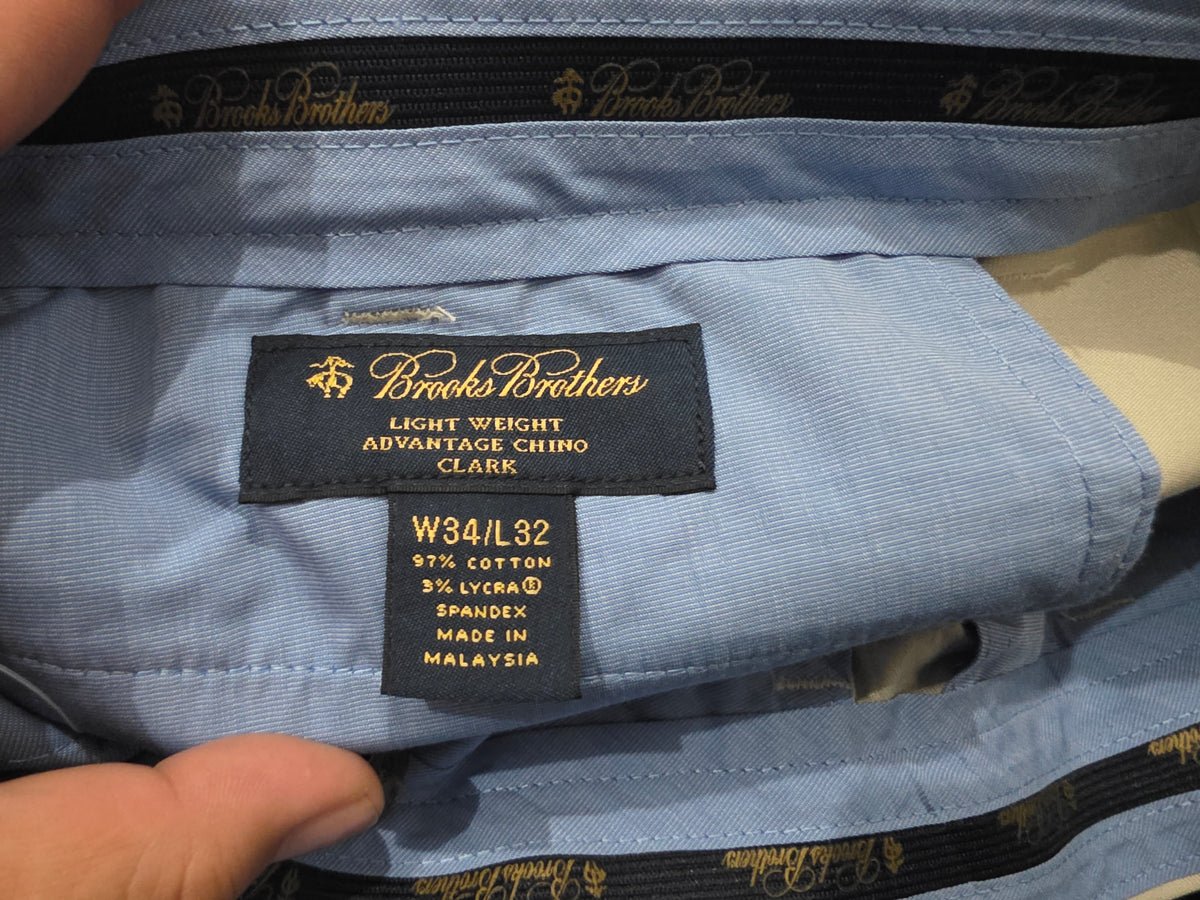Pantalon Advantage Chino Brooks Brothers 34x32 Beige (Usado)