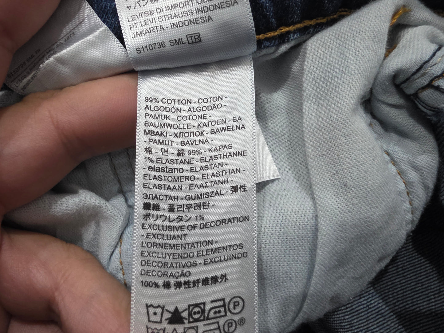 Pantalon Recto Levis 505 36x34 Azul Marino (Usado)