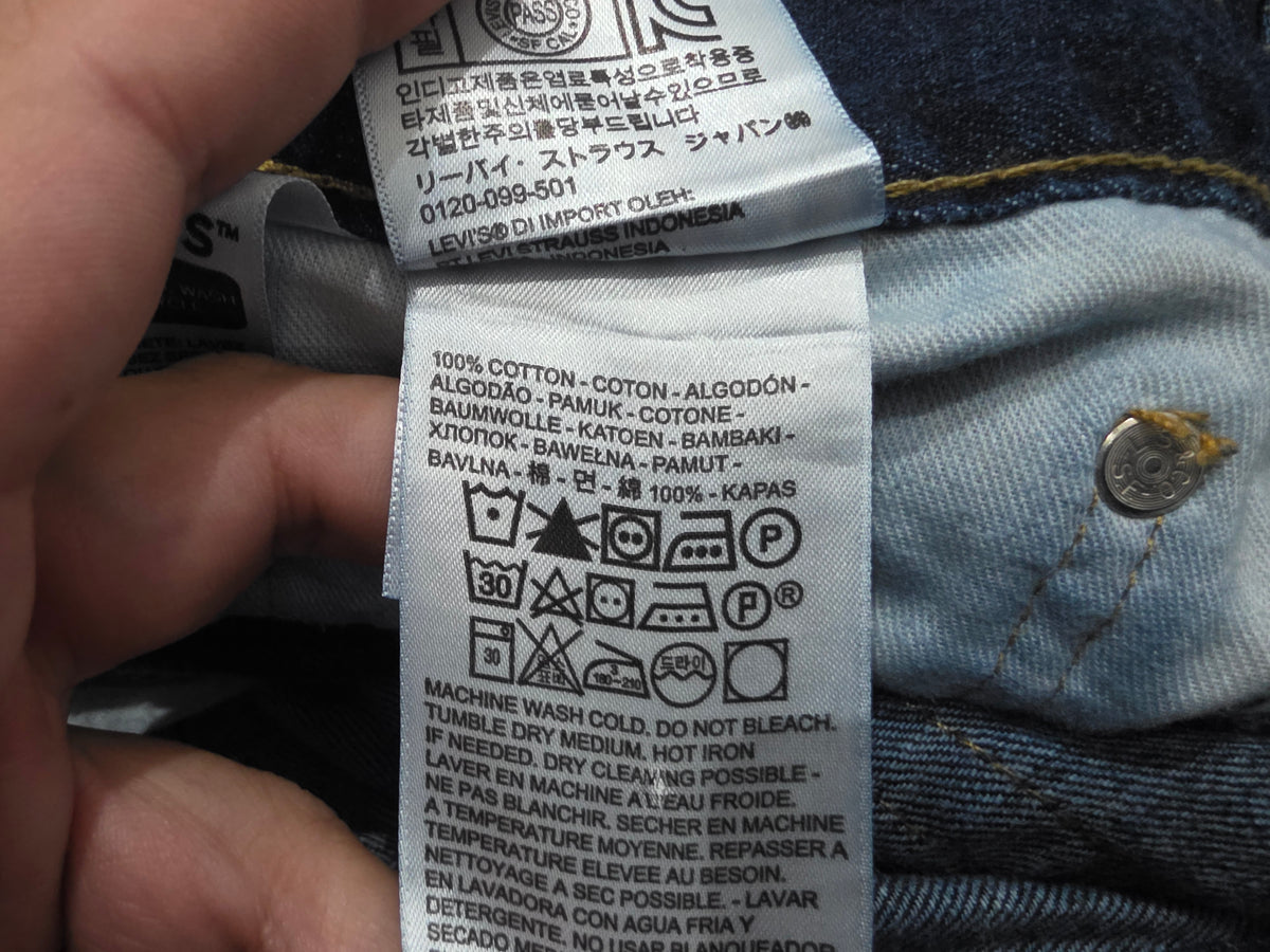 Pantalon Recto Levis 514 36x34 Azul Marino (Usado)
