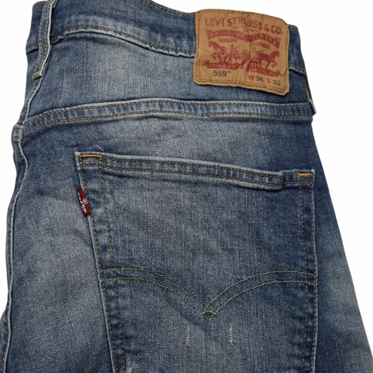 Pantalon Levis 559 Relajado Recto 36x32 Azul