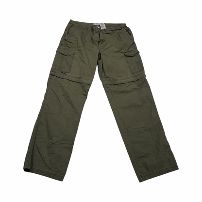 Pantalon Convertible Columbia 36 Verde Deslavado (Usado)