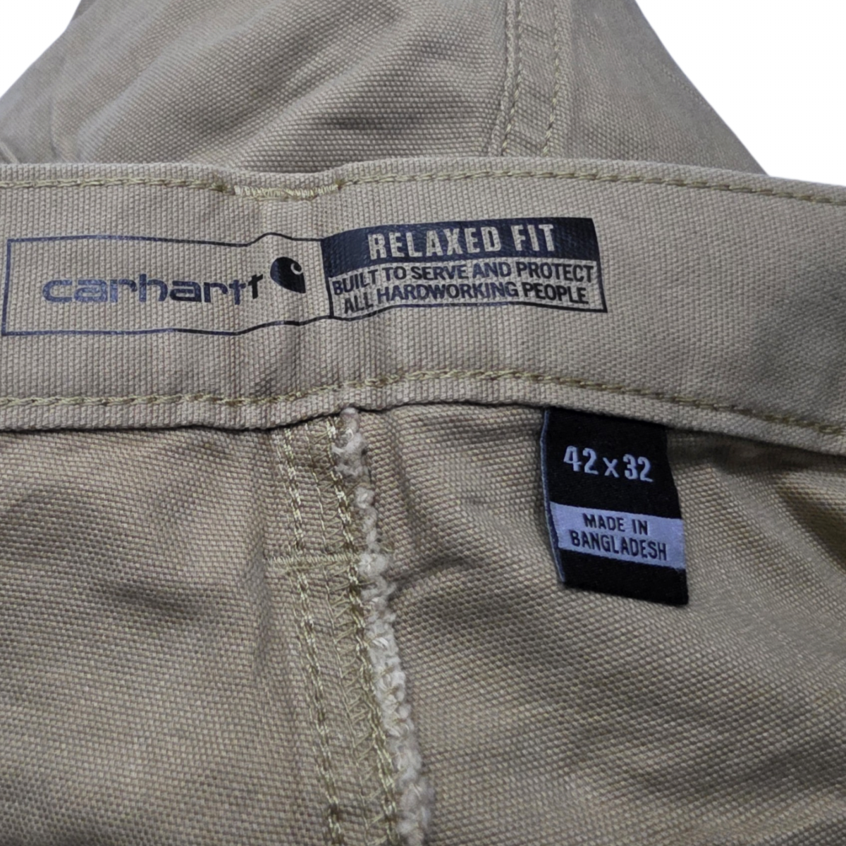 Pantalon Relaxed Fit Carhartt 42x32 Cafe (Usado)