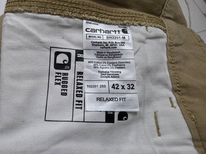 Pantalon Relaxed Fit Carhartt 42x32 Cafe (Usado)