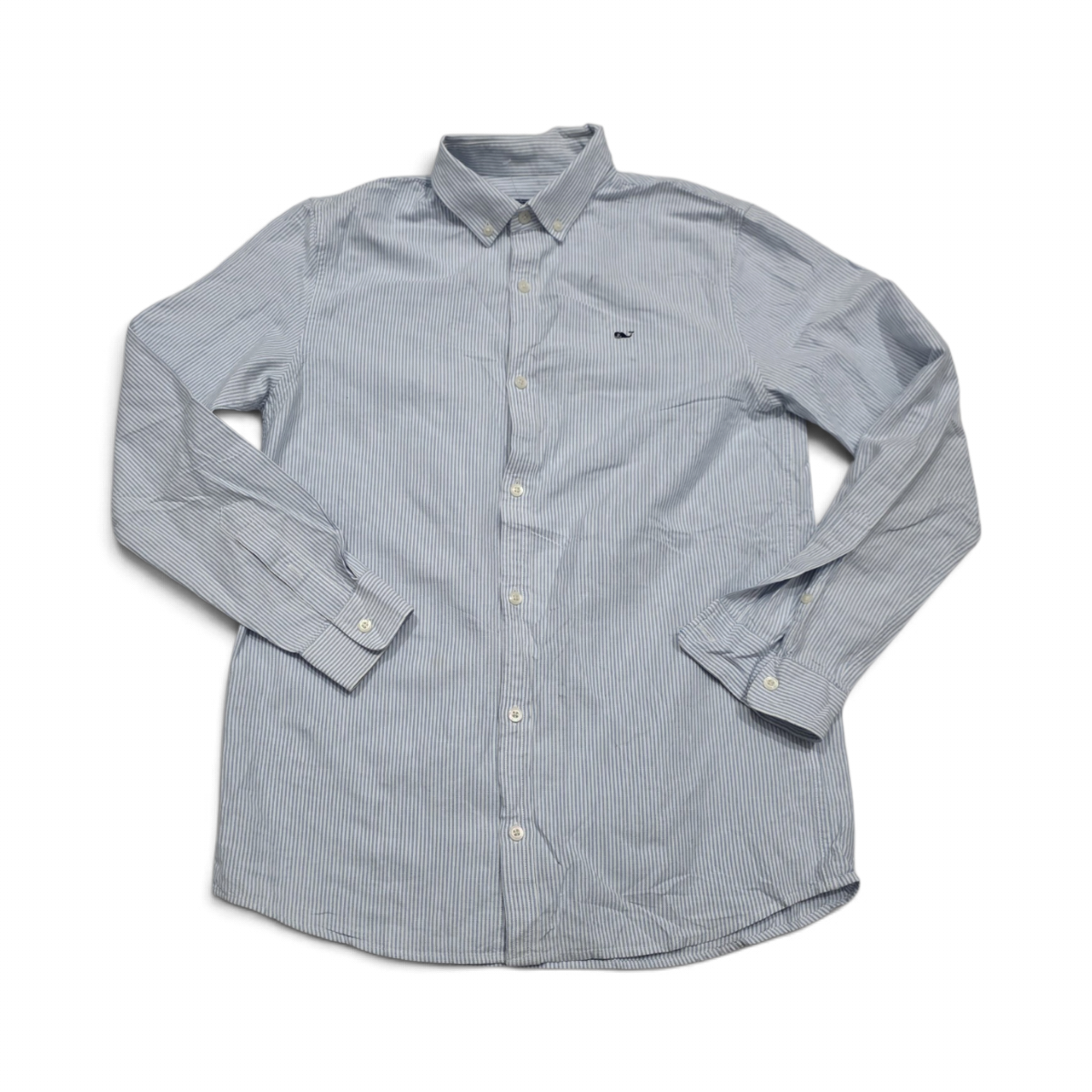 Camisa Vineyard Vines Adolescente Xgrande Xl 18 Azul Lineas (Usado)
