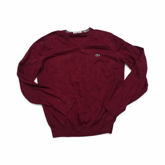Sueter Lacoste Chico S Fr 3 Rojo Oscuro (Usado)