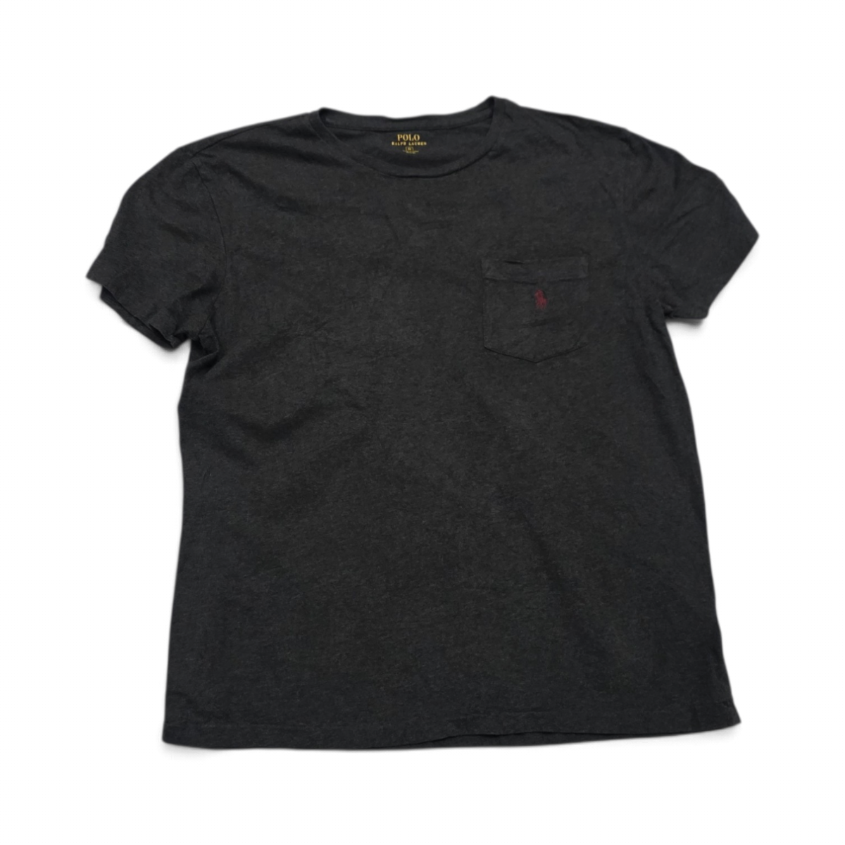 Playera Ralph Lauren Chico S Gris Pony Vino (Usado)