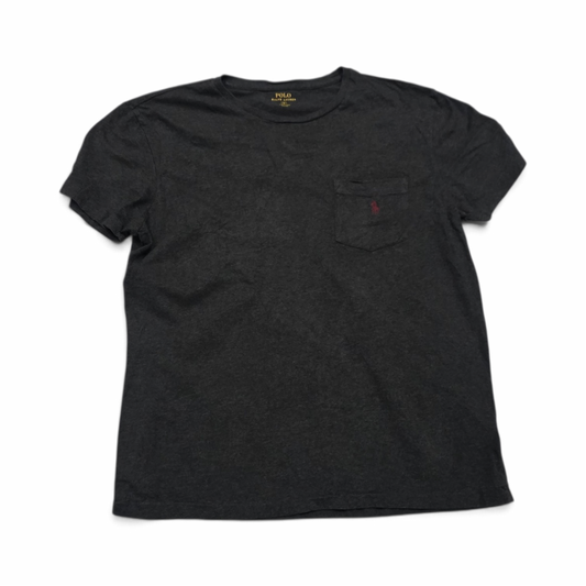 Playera Ralph Lauren Chico S Gris Pony Vino (Usado)