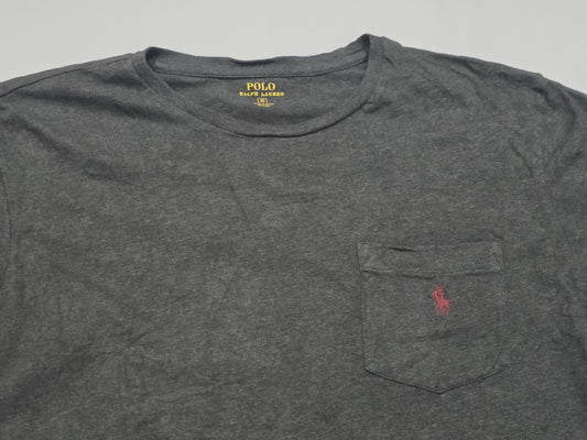 Playera Ralph Lauren Chico S Gris Pony Vino (Usado)