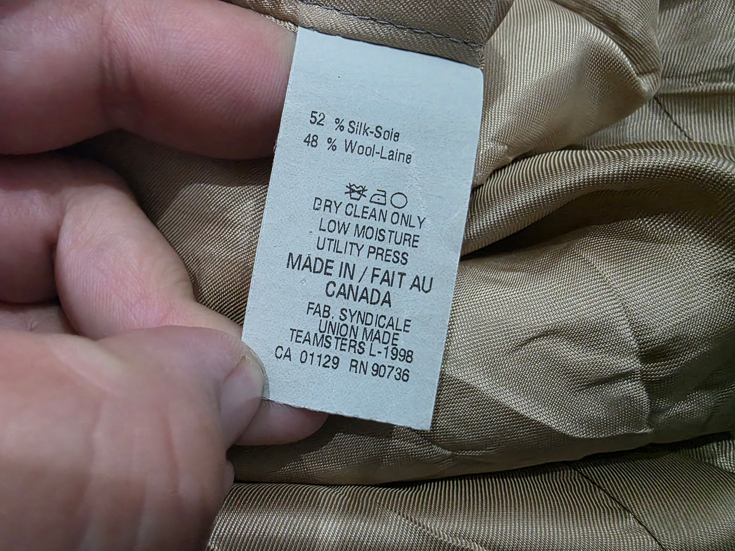 Saco Ralph Lauren 42s Gris Verdoso (Usado)