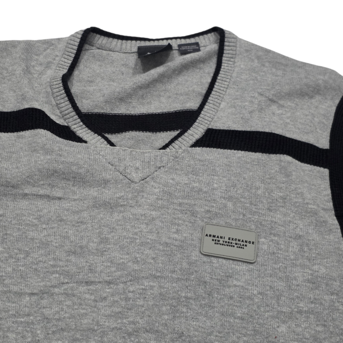 Sueter Armani Exchange Mediana M Gris escudo