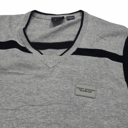 Sueter Armani Exchange Mediana M Gris escudo