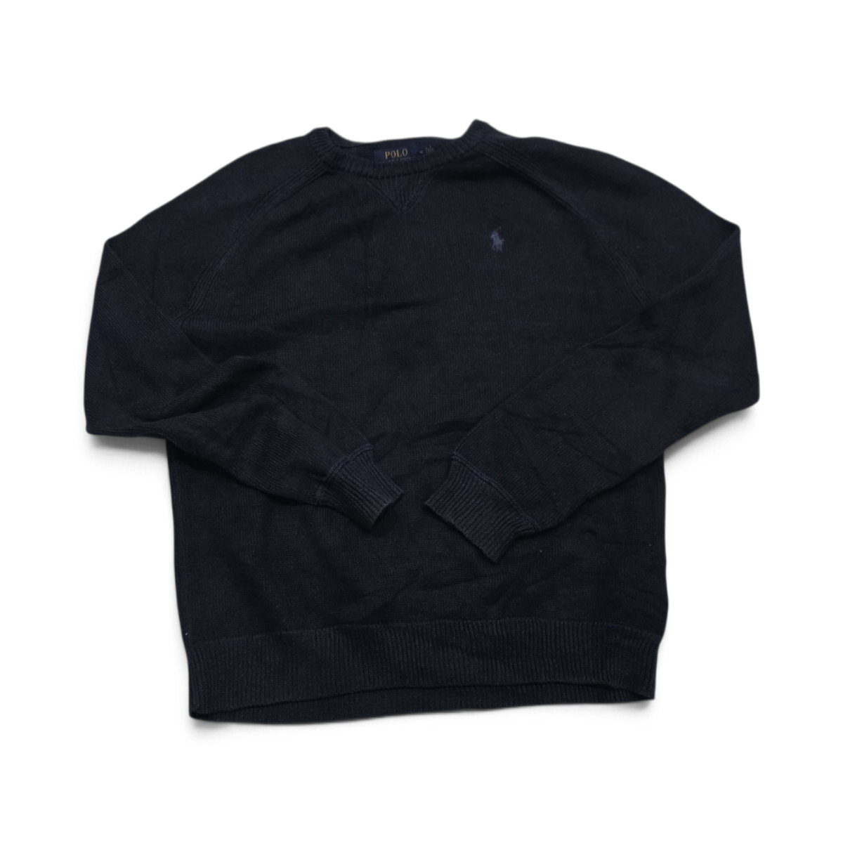 Sueter Ralphlauren Mediana Azul Oscuro Pony Azul Cuello Redo (Usado)