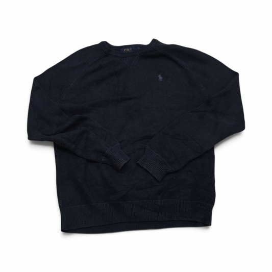 Sueter Ralphlauren Mediana Azul Oscuro Pony Azul Cuello Redo (Usado)