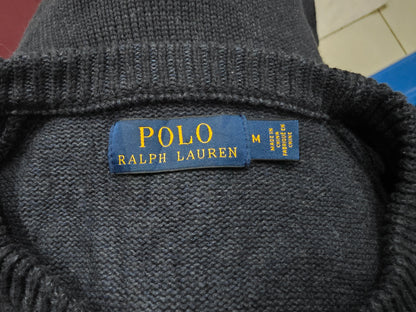 Sueter Ralphlauren Mediana Azul Oscuro Pony Azul Cuello Redo (Usado)