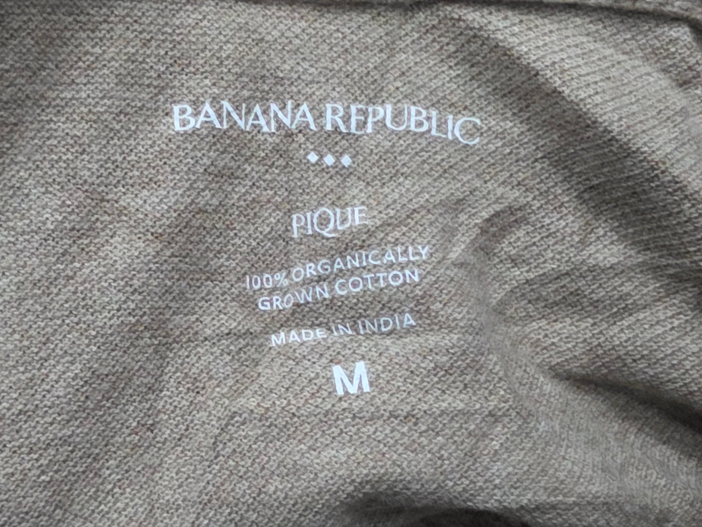 Playera Banana Republic Mediana M Polo Cafe Pique (Usado)