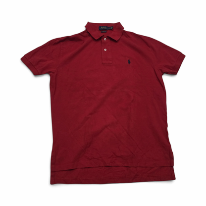 Playera Ralph Lauren Mediana M Rojo Pony Azul Classic Fit (Usado)