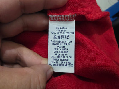 Playera Ralph Lauren Mediana M Rojo Pony Azul Classic Fit (Usado)