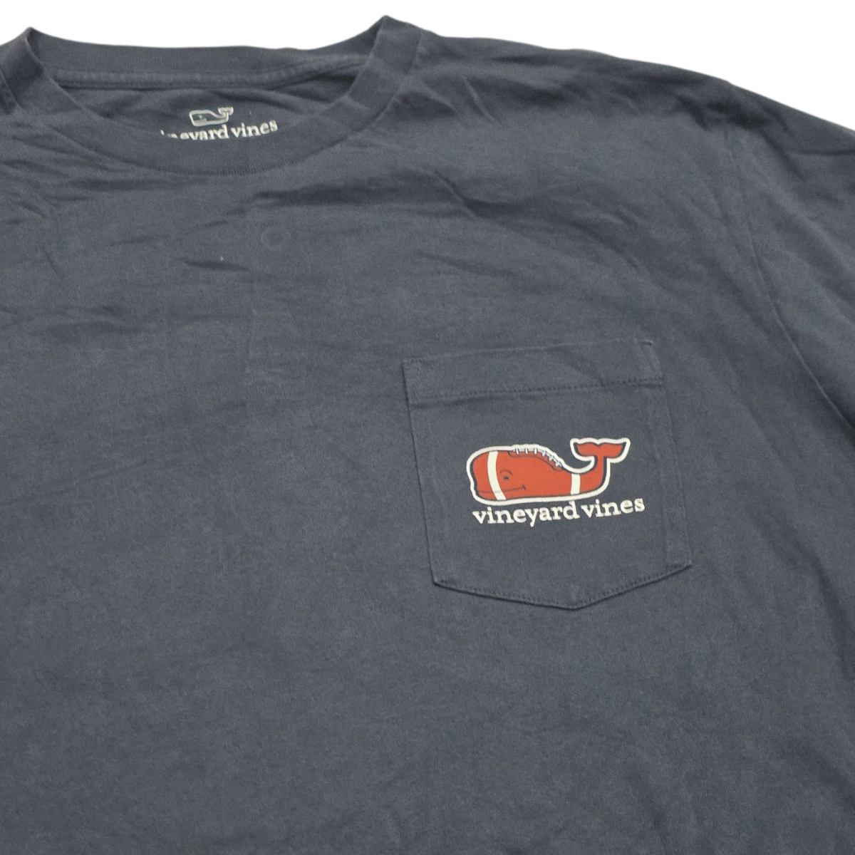 Playera Vineyard Vines Mediana M Azul Marino Deslavado (Usado)