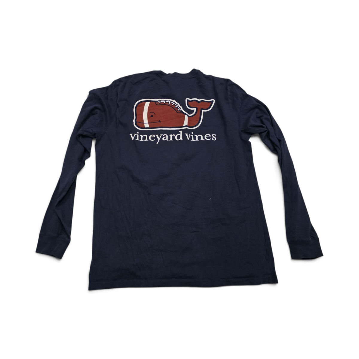 Playera Vineyard Vines Mediana M Azul Marino Deslavado (Usado)