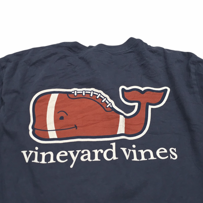 Playera Vineyard Vines Mediana M Azul Marino Deslavado (Usado)