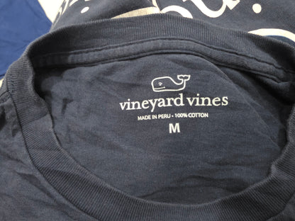 Playera Vineyard Vines Mediana M Azul Marino Deslavado (Usado)
