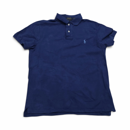 Playera Ralph Lauren Mediana Azul Pony Azul Claro Custom Sli