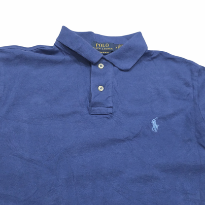 Playera Ralph Lauren Mediana Azul Pony Azul Claro Custom Sli