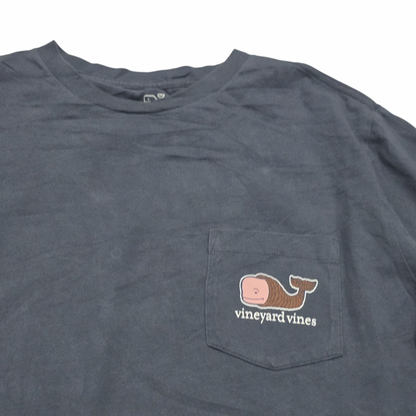 Playera Vineyard Vines Mediana M Azul Deslavado Thanksgiving