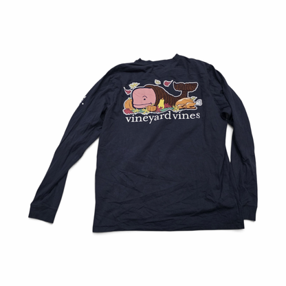 Playera Vineyard Vines Mediana M Azul Deslavado Thanksgiving