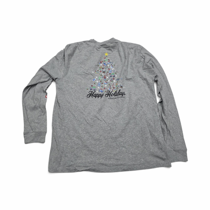Playera Vineyard Vines Grande L Gris Navidad