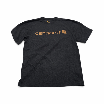 Playera Carhartt Grande L Gris Letras Original Fit