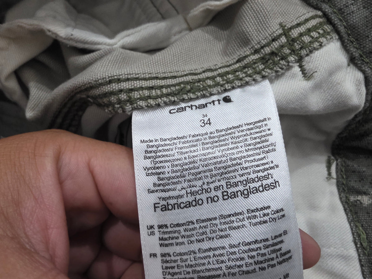 Bermuda Carhartt Talla 34 Relaxed Fit Verde