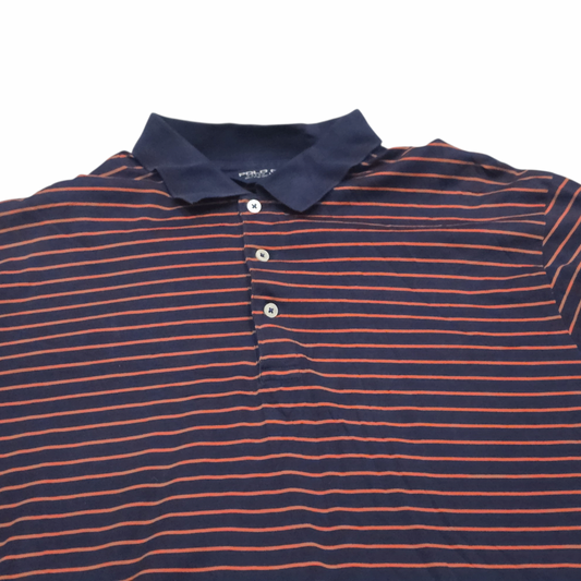 Playera Ralph Lauren Grande L Polo Golf Azul Y Naranja Linea